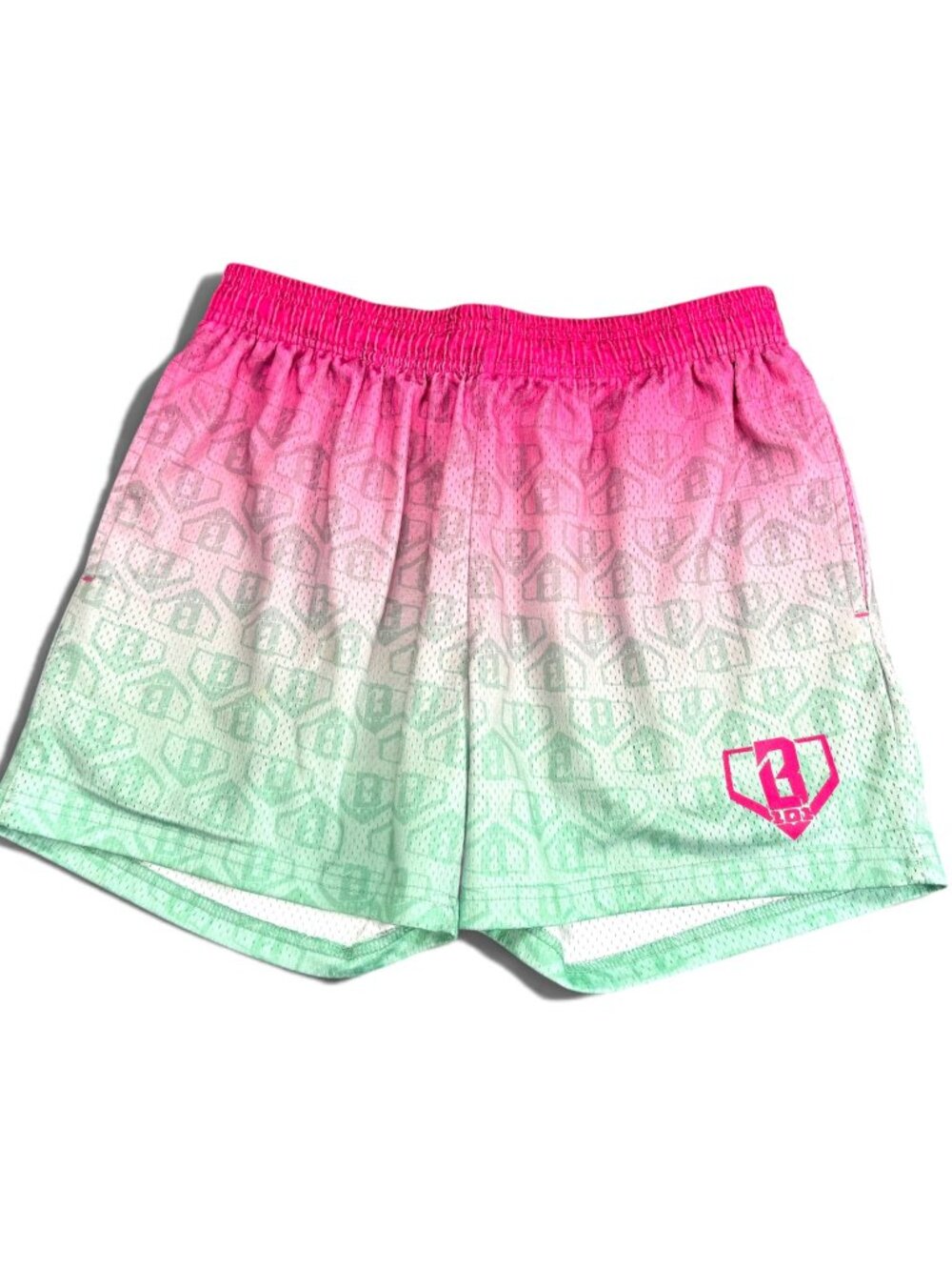 Baseball Lifestyle 101 Gradient Mesh Shorts Watermelon Small Beach Resort